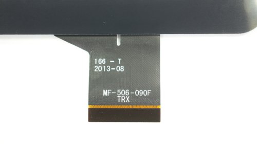 Тачскрин 166-T 9" чорний, 235×144/198×115 мм, 50 pin (сенсорне скло)