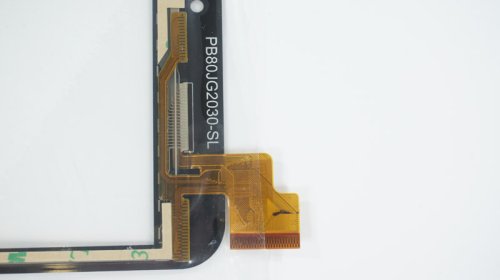 Сенсорне скло (тачскрин) PINGBO PB80JG2030 204×119/173×108 мм, 51 pin, чорне