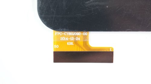 Сенсорне скло (тачскрин) FPC-CY80J092-00 204×119/173×109, 50 pin, чорне