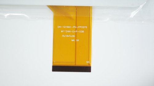 Тачскрін (сенсорне скло) DH-1019A1-PG-FPC075 10,1" 256×159/223×126 мм, 50 pin, білий
