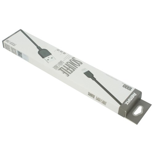 Кабель REMAX Souffle USB–Lightning (iP), чорний