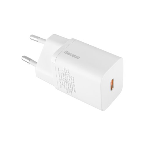 Зарядний пристрій Baseus Super Si 25W USB-C Quick Charger EU, білий (CCSP020102)