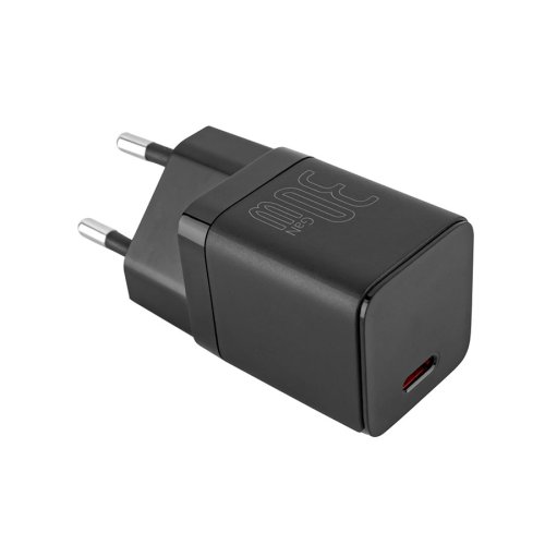 Зарядний пристрій Baseus GaN3 Fast Charger 1C 30W EU, чорний (CCGN010101)