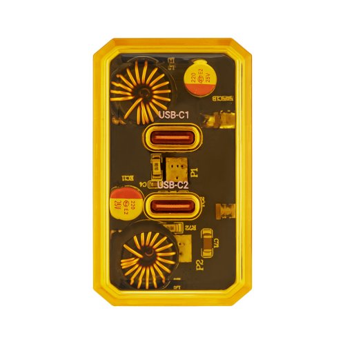 Зарядний пристрій BOROFONE BAS33A 2×USB-C PD/QC 45W, білий (6941991110719)