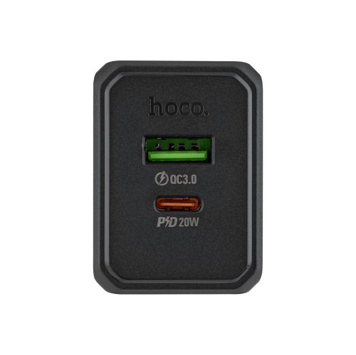 Зарядний пристрій HOCO CS14A Ocean Black, PD 20W + QC3.0 (6942007603898)