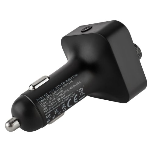 Автозарядка HOCO E81 Fantasy з FM-модулятором, PD 30W + QC3.0, BT, чорна