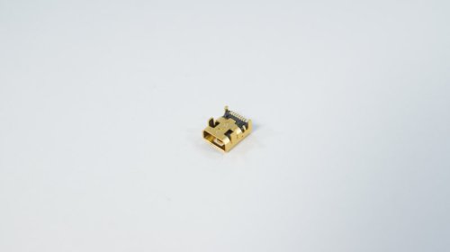 Роз’єм miniUSB MIJ018 для планшета/телефона, 8 pin, 4 фікс. лапки