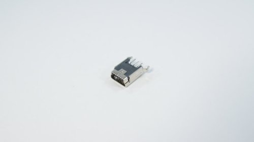 Роз’єм miniUSB MIJ008 для планшета/телефона, 5 pin, 2 фіксовані лапки