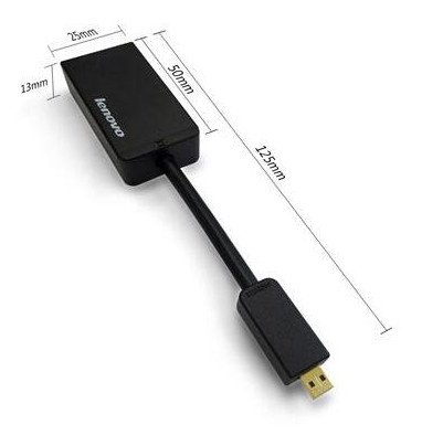Перехідник‑конвертер Micro HDMI → VGA адаптер для підключення монітора/проектора