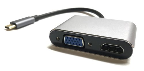 Конвертер USB Type‑C→HDMI/VGA для MacBook iMac, підтримка MHL