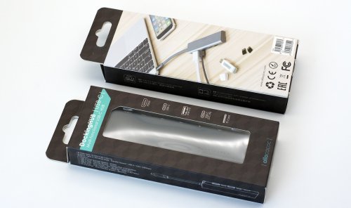 Док-станція Type‑C: HDMI, USB 3.0, 2×USB‑C, TF — перехідник‑хаб