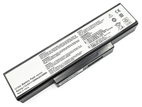 Акумулятор для ASUS A32-K72/A32-N71 11.1V 5200mAh: K72JK/K72JR/K72DR/K72F/K72J/K72JA/K72JB