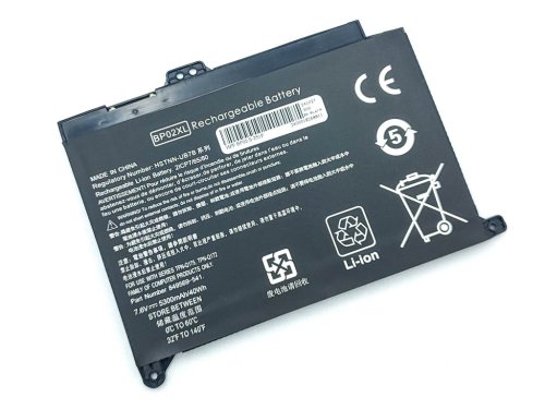 Акумулятор BP02XL для HP Pavilion 15 AU/15-AU/15-AW (HSTNN-LB7H, HSTNN-UB7B) 7.6V 5300mAh 40Wh