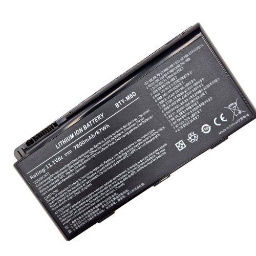 Акумулятор BTY‑M6D для MSI GT70/GT780/GT783/GX780 S9N‑3496200‑M47 11.1V 7800mAh 87Wh
