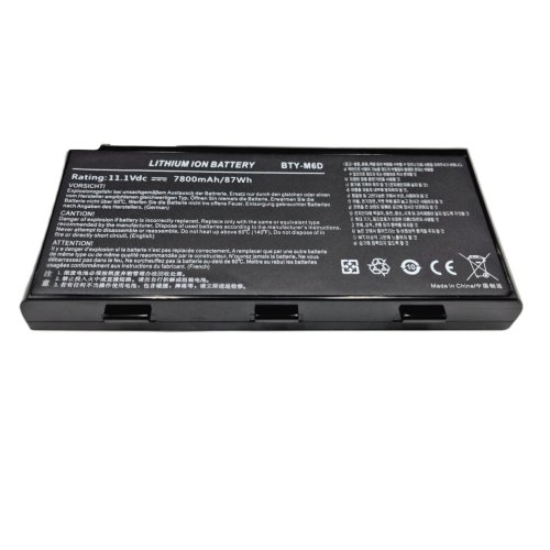 Акумулятор BTY-M6D для MSI GT660/GT663/GT683/GT685/GT70/GT780/GT783/GX60/GX660/GX680/GX780 11.1V 7800mAh (87Wh)