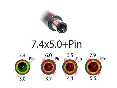 Блок живлення для HP 2133, 2140 18.5V 3.5A 65W (7.4×5.0+PIN) без кабелю