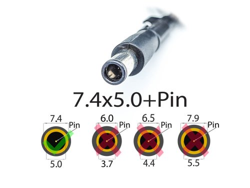 Адаптер живлення для HP Envy 15-1000/15-3000/15-3200/15-3300, 18.5V 6.5A 120W, 7.4×5.0+Pin, без кабелю