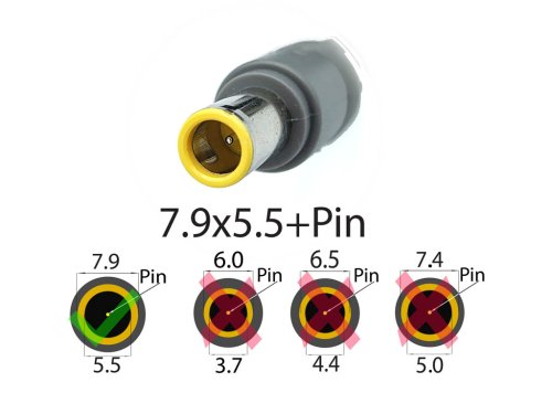 Зарядний блок живлення для Lenovo SL400/SL410/SL500/SL510/E30/E40/E50/V480/B590 20V 3.25A 65W (7.9×5.5+Pin)