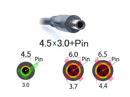 Оригінальний блок живлення Dell XPS 11/12/13 65W 19.5V 3.34A 4.5×3.0+pin, без кабелю