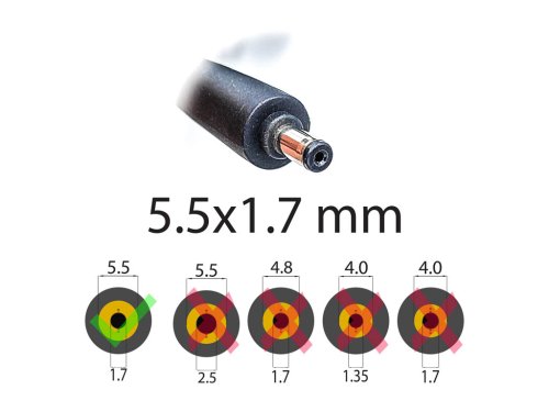 Блок живлення Acer Nitro 17 AN17-41/51/71 330W 19.5V 16.92A 5.5×1.7 без кабелю