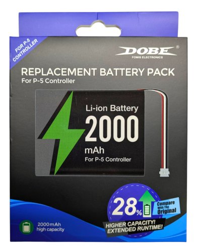 Акумулятор Dobe TP5-5516 2000 мА·год підвищеної ємності для геймпадів DualSense PS5