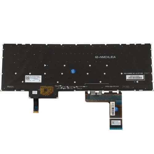 Клавіатура для ноутбука Lenovo LOQ 15IAX9, укр, Onyx Black, без рамки, RGB-підсвітка