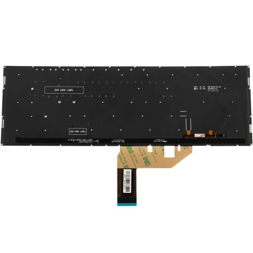 Клавіатура для ноутбука ASUS X513/X531 (серія), укр, срібляста, без рамки, з підсвіткою клавіш