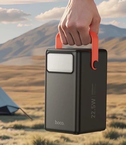 Павербанк Hoco J142 Surpass 100000mAh, 22.5W + PD20W, чорний